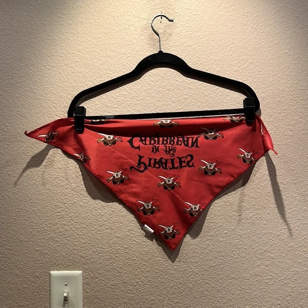 Disney Pirates of The Caribbean Mickey Pirate Bandana Head-kerchief Head Wrap